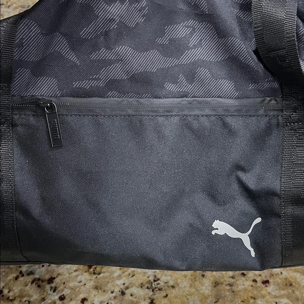 Puma Black/Camo Golf Barrel Sports Bag NWT